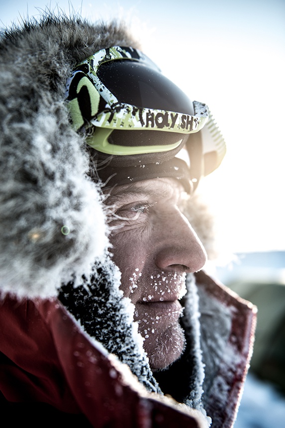 Thomas Ulrich profile shot on a North Pole Expedition