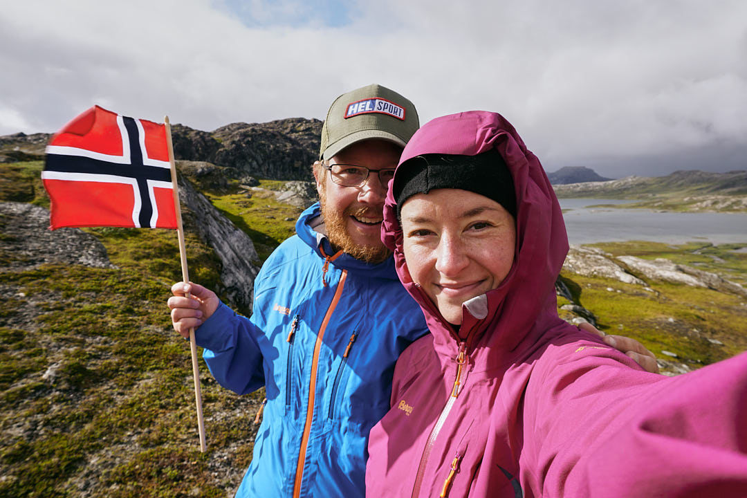 Anni and Simon enjoying the Norwegian nature