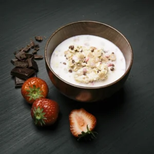 chocolate muesli prepared