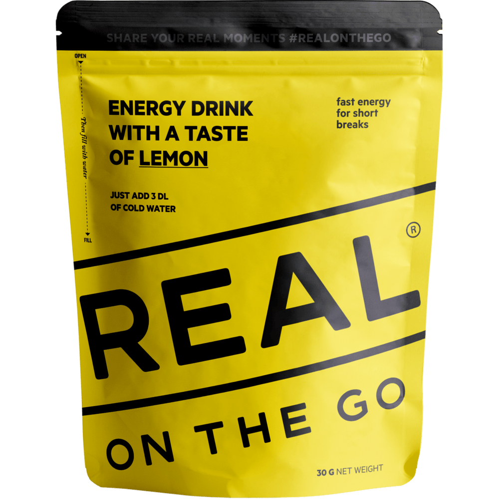 energy drink with a taste of lemon