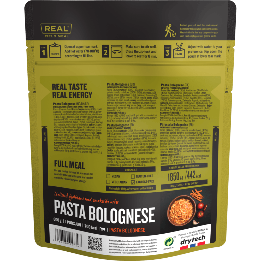 pasta bolognese backside