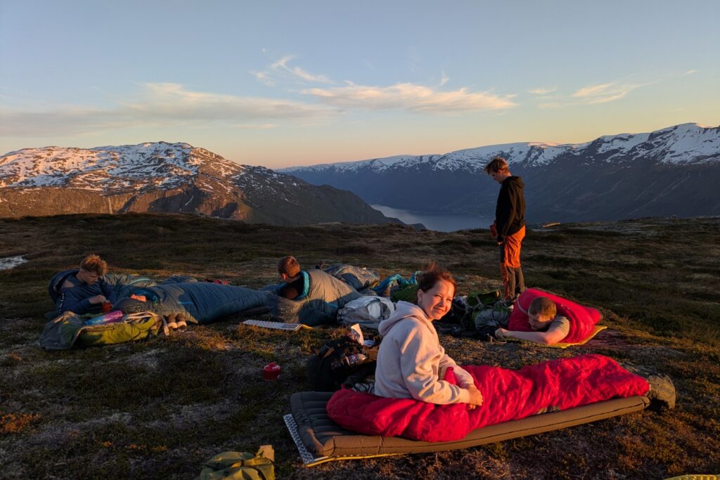 dale oen academy on a backpacking trip