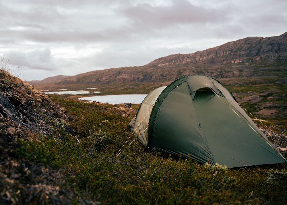 tents up on the mountain