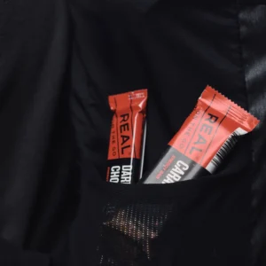 dark chocolate in backpack