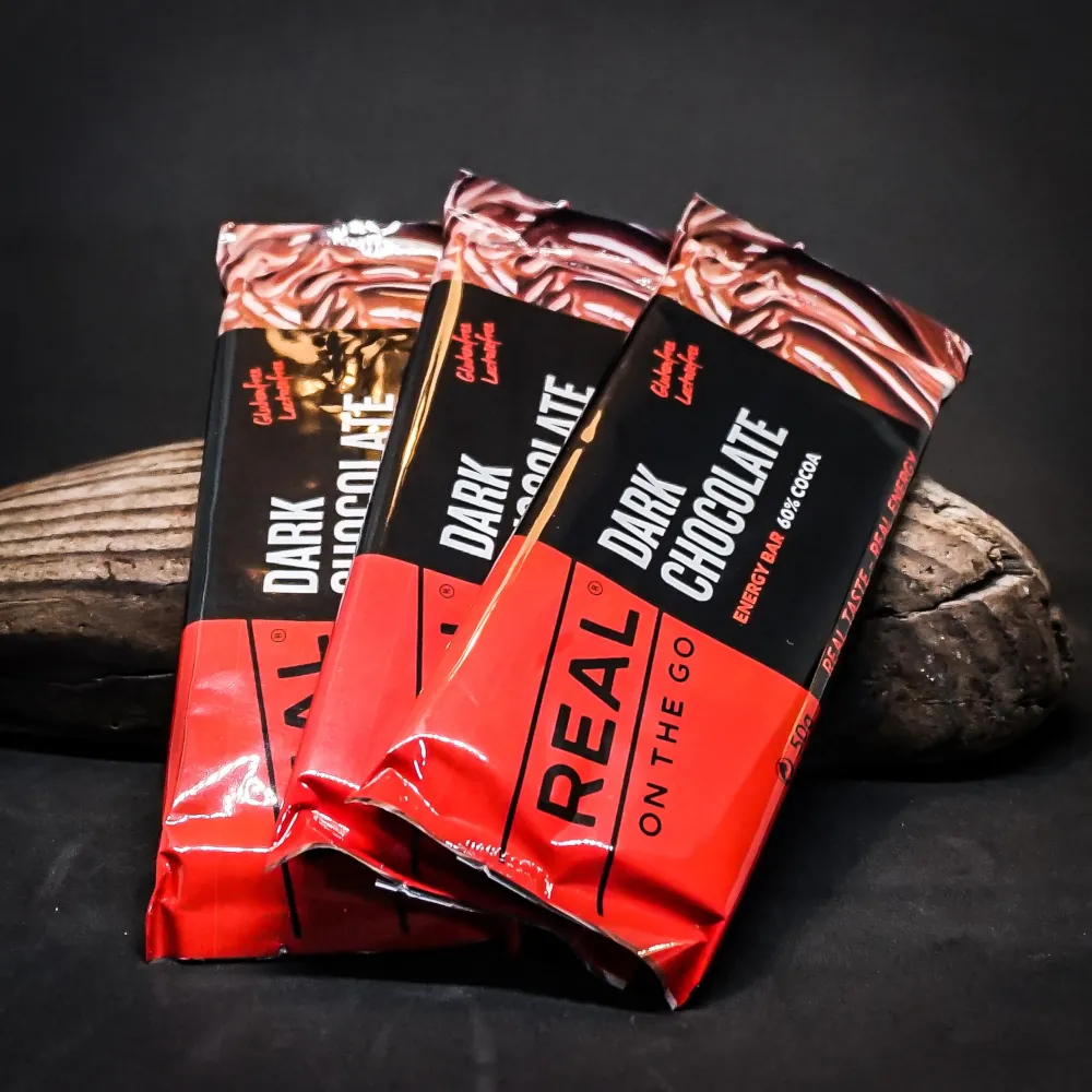 dark chocolate in studio