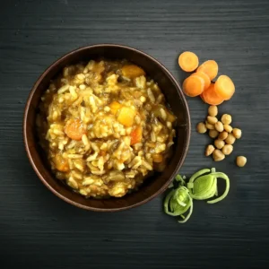 lamb with rice and lentils