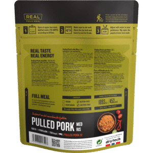 pulled pork with rice backside