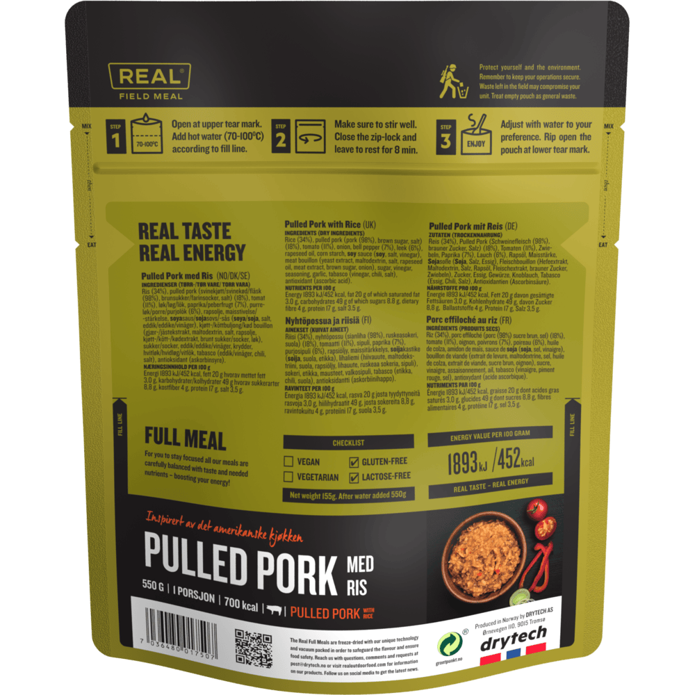 pulled pork with rice backside