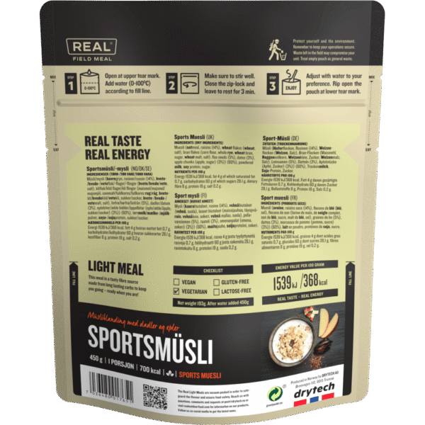 sports muesli backside