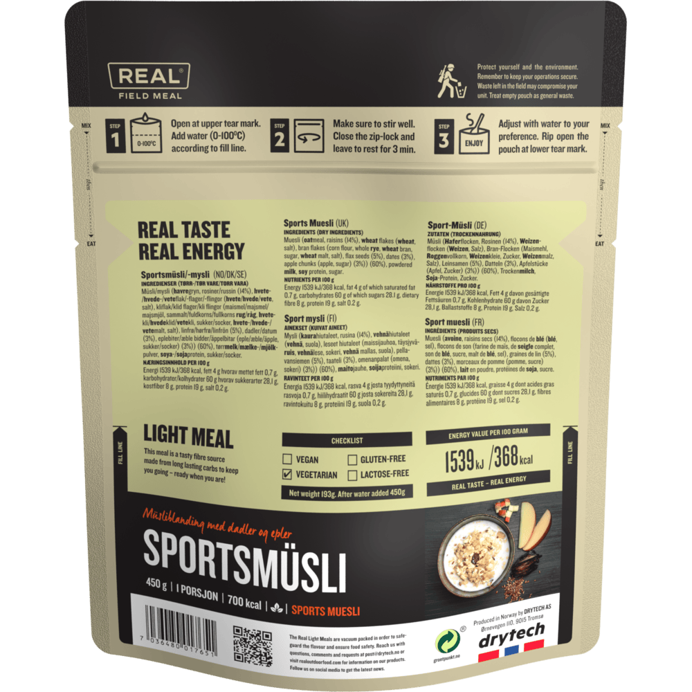 sports muesli backside
